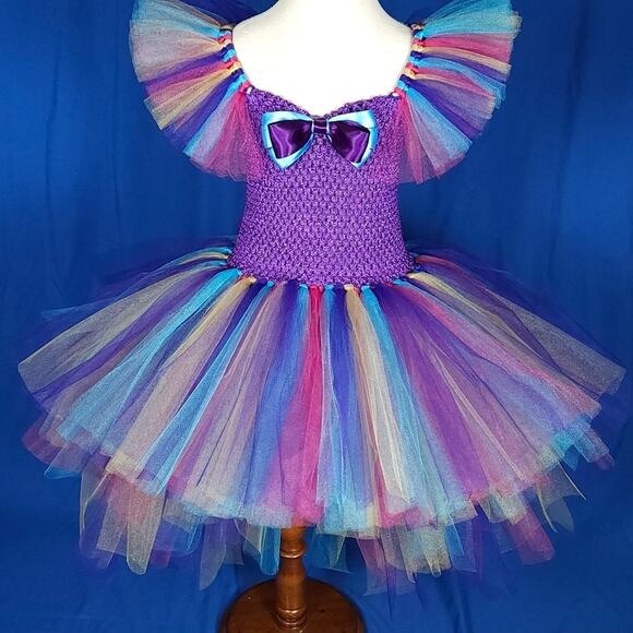BLACK FRIDAY SALE - TuTu Dress Hi-Lo Lined Bodice Size 6 - 8 youth NWT Handmade - Picture 8 of 10